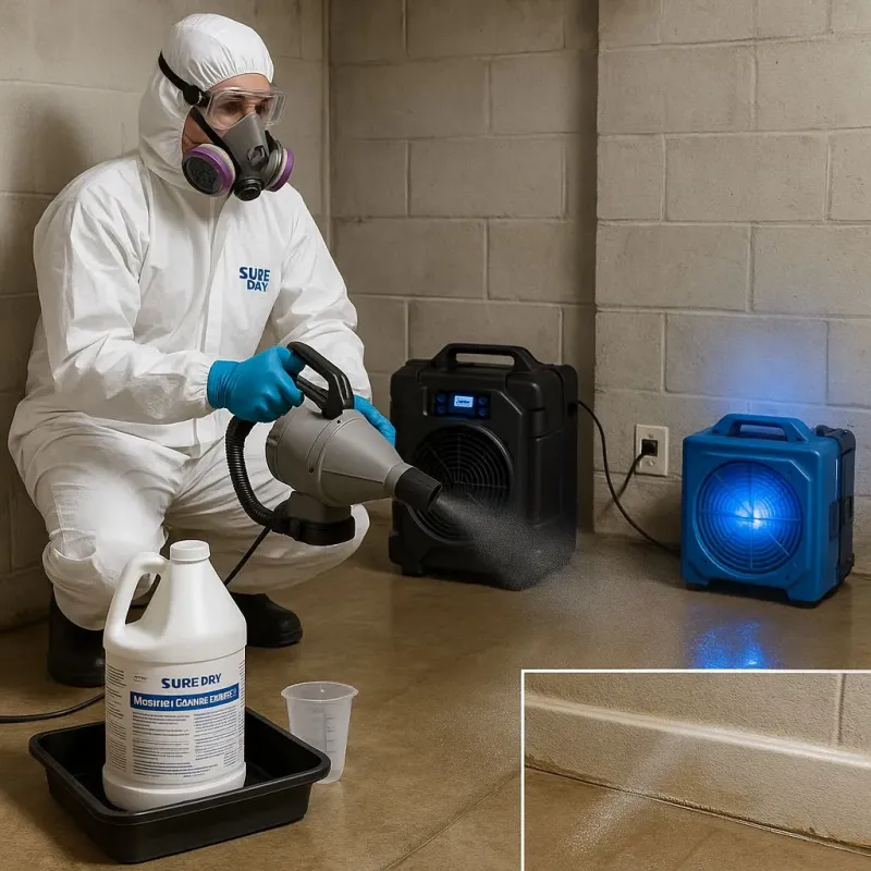 Sanitization and Odor Removal process in South Portland Gardens, ME