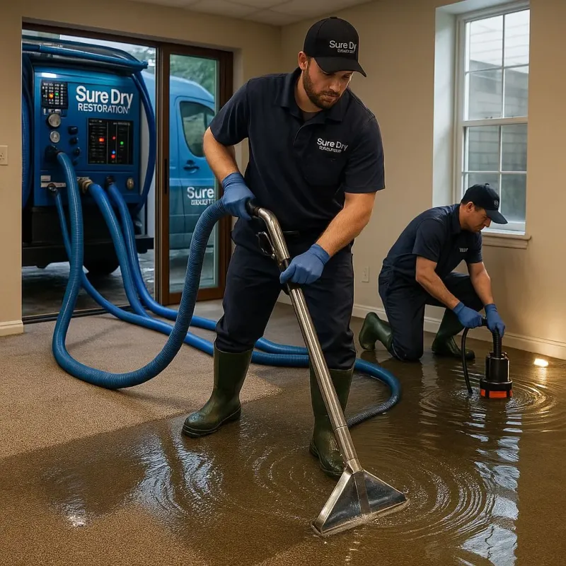 Water Extraction and Removal process in South Portland Gardens, ME